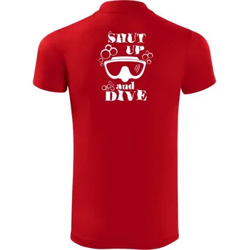 Pánská košile Shut up and dive - Polokošile Victory sportovní (dresovina) - XL ( Červená )