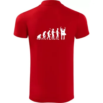 Pánská košile Evoluce tanec - pár - Polokošile Victory sportovní (dresovina) - XL ( Červená )