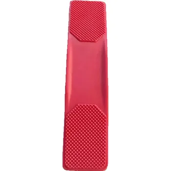 Červený gumový kartáč na péči o koně masážní kartáč na čištění srsti hřívy ocasu odstraňování blech klíšťat jezdecké příslušenství