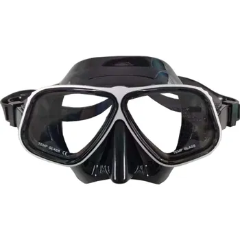 Ochranné brýle na potápění s čočkami z tvrzeného skla Vodotěsné plavecké brýle Šnorchlování a potápění Mořské vybavení stříbrná