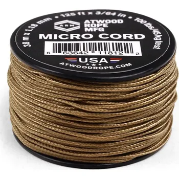 Vybavení pro přežití ARM 100 MICROCORD 1,18mm 125' Tan MS10-TAN
