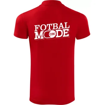 Pánská košile Fotbal mode - Polokošile Victory sportovní (dresovina) - XL ( Červená )