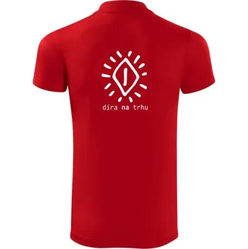 Pánská košile Díra na trhu - Polokošile Victory sportovní (dresovina) - XL ( Červená )