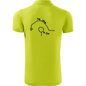 Pánská košile Vtip a ty - Polokošile Victory sportovní (dresovina) - S ( Limetková )