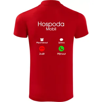 Pánská košile Hospoda volá - Polokošile Victory sportovní (dresovina) - S ( Červená )