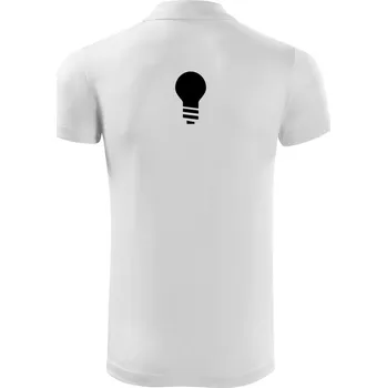 Pánská košile Žárovka jednoduchá - Polokošile Victory sportovní (dresovina) - 3XL ( Bílá )