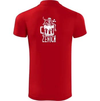 Pánská košile Ženich kostra - Polokošile Victory sportovní (dresovina) - XL ( Červená )