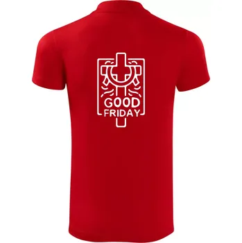 Pánská košile Good friday - Polokošile Victory sportovní (dresovina) - S ( Červená )