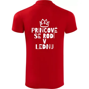 Pánská košile Princové se rodí v lednu - Polokošile Victory sportovní (dresovina) - L ( Červená )