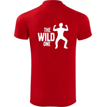 Pánská košile Bachelor party - The wild one - Polokošile Victory sportovní (dresovina) - 3XL ( Červená )