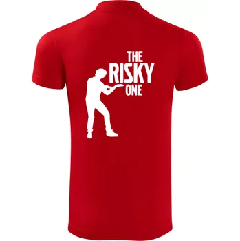 Pánská košile Bachelor party - The risky one - Polokošile Victory sportovní (dresovina) - S ( Červená )