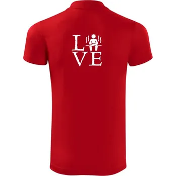Pánská košile Love sauna - Polokošile Victory sportovní (dresovina) - 2XL ( Červená )