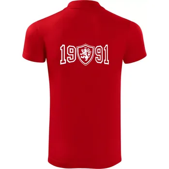 Pánská košile Narozeninový motiv - znak - 1991 - Polokošile Victory sportovní (dresovina) - 2XL ( Červená )