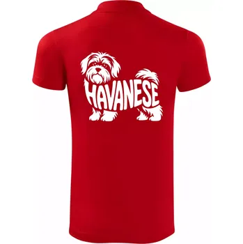 Pánská košile Havanese nápis v těle - Polokošile Victory sportovní (dresovina) - 2XL ( Červená )