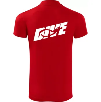 Pánská košile Freediving - Dive - Polokošile Victory sportovní (dresovina) - L ( Červená )