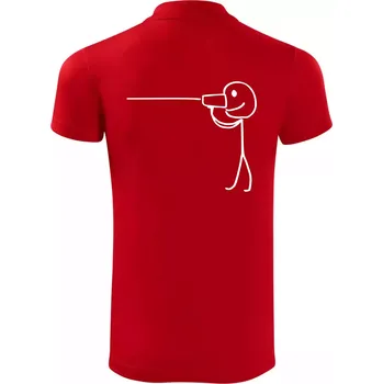 Pánská košile Láska telefon - Polokošile Victory sportovní (dresovina) - M ( Červená )