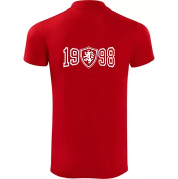 Pánská košile Narozeninový motiv - znak - 1998 - Polokošile Victory sportovní (dresovina) - S ( Červená )
