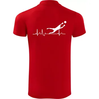 Pánská košile Ekg fotbal brankář - Polokošile Victory sportovní (dresovina) - 2XL ( Červená )