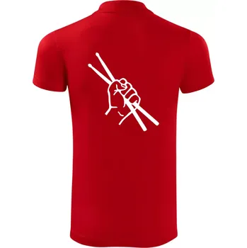 Pánská košile Paličky ruka - Polokošile Victory sportovní (dresovina) - M ( Červená )