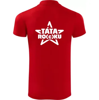 Pánská košile Táta roku rocku - Polokošile Victory sportovní (dresovina) - 2XL ( Červená )