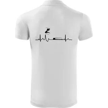 Pánská košile EKG skok do dálky - Polokošile Victory sportovní (dresovina) - 2XL ( Bílá )
