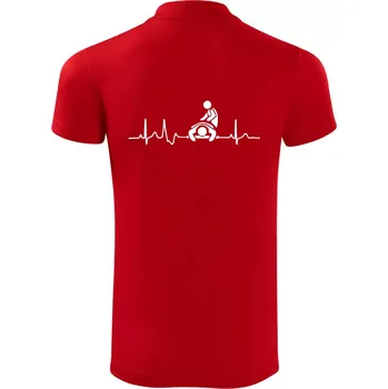 Pánská košile EKG masáž - Polokošile Victory sportovní (dresovina) - S ( Červená )