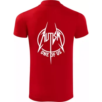 Pánská košile Autism one of us - Polokošile Victory sportovní (dresovina) - L ( Červená )