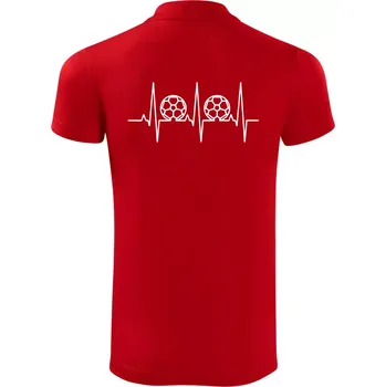 Pánská košile Ekg fotbal velký - Polokošile Victory sportovní (dresovina) - M ( Červená )
