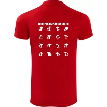 Pánská košile Triko na houby - Polokošile Victory sportovní (dresovina) - XL ( Červená )