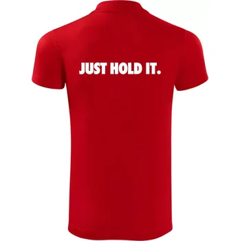 Pánská košile Just hold it - Polokošile Victory sportovní (dresovina) - S ( Červená )