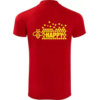 Pánská košile Bee Happy - Polokošile Victory sportovní (dresovina) - 2XL ( Červená )