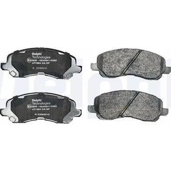 Brzdová destička Sada brzdových destiček, kotoučová brzda DELPHI LP1684