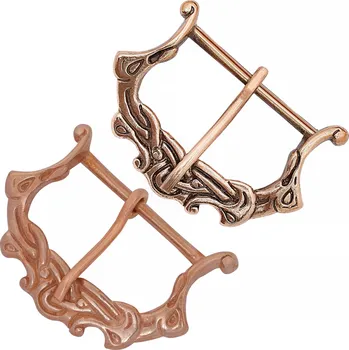 Karnevalový kostým Lord of Battles Bronzová vikingská přezka na opasek, 9.–11. století