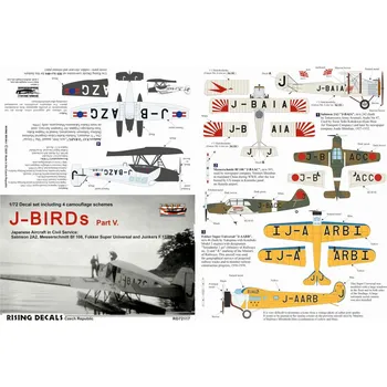 Plastikový model 1/72 Decal J-BIRDs (4x camo) Part V.