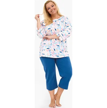 Dámské noční prádlo Dámské pyžamo Amelia velké – Cornette- růžové, růžová 3xl i170_PD-732-3XL-685401-452