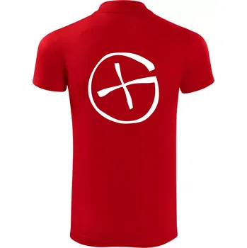 Pánská košile Geocachka - Polokošile Victory sportovní (dresovina) - L ( Červená )