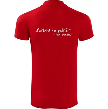 Pánská košile Stavíme svépomoci - Perlinka to podrží - Polokošile Victory sportovní (dresovina) - 2XL ( Červená )