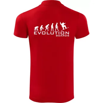 Pánská košile Evoluce Boards - Polokošile Victory sportovní (dresovina) - L ( Červená )