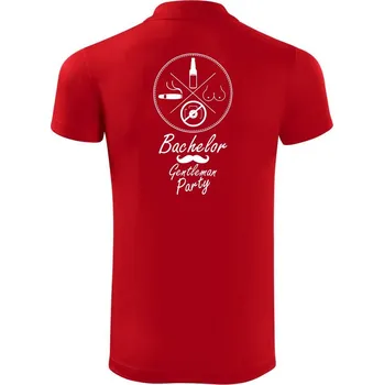 Pánská košile Bachelor Gentleman - Polokošile Victory sportovní (dresovina) - L ( Červená )