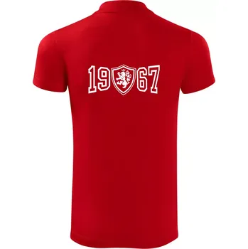 Pánská košile Narozeninový motiv - znak - 1967 - Polokošile Victory sportovní (dresovina) - 2XL ( Červená )
