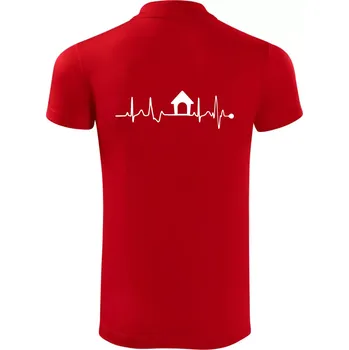 Pánská košile Ekg psí bouda - Polokošile Victory sportovní (dresovina) - 3XL ( Červená )
