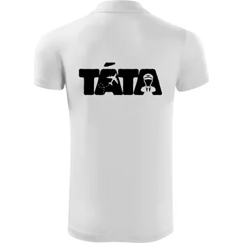 Pánská košile Táta nápis - pilot - Polokošile Victory sportovní (dresovina) - XL ( Bílá )