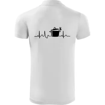 Pánská košile EKG kuchař hrnec - Polokošile Victory sportovní (dresovina) - XL ( Bílá )