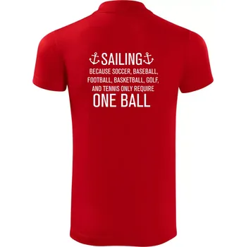 Pánská košile Sailing beacause one ball - Polokošile Victory sportovní (dresovina) - S ( Červená )