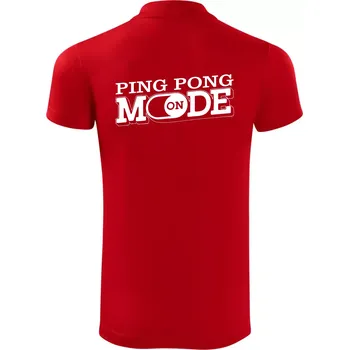 Pánská košile Ping pong mode - Polokošile Victory sportovní (dresovina) - XL ( Červená )