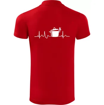 Pánská košile EKG kuchař hrnec - Polokošile Victory sportovní (dresovina) - 2XL ( Červená )