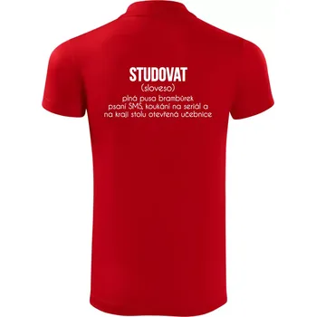Pánská košile Studovat - Polokošile Victory sportovní (dresovina) - 2XL ( Červená )
