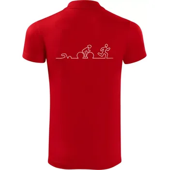 Pánská košile EKG triatlon - Polokošile Victory sportovní (dresovina) - XL ( Červená )