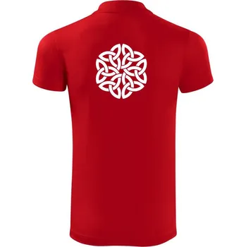 Pánská košile Keltský ornament - Polokošile Victory sportovní (dresovina) - M ( Červená )