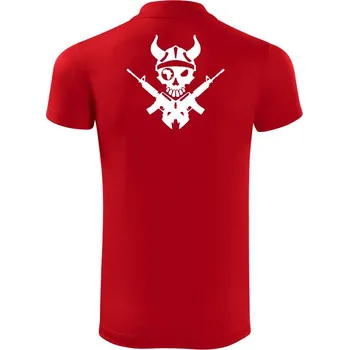 Pánská košile US Navy Seals Skull - Polokošile Victory sportovní (dresovina) - 3XL ( Červená )